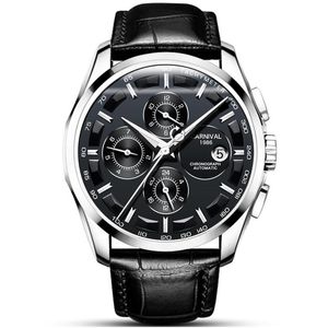Wristwatches Carnival Men Automatic Watch Date Day Month Week hours Mechanical Luxury Gift Multifunction