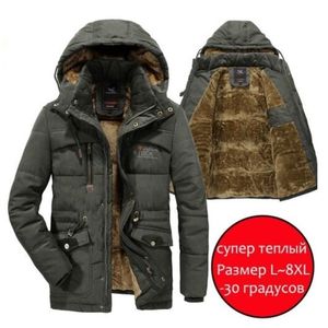 Homens jaqueta de inverno grosso parka quente parka pele de lã jaqueta de algodão casaco de algodão casaco de neve macho jaquetas de blusão mas tamanho 201111
