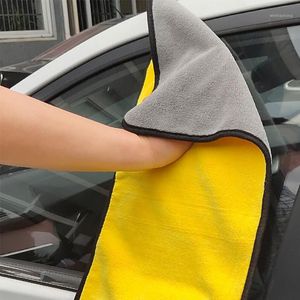 Handtuch 1PCS Auto Pflege Polieren Waschen Handtücher Plüsch Mikrofaser Waschen Trocknen Starke Dicke Polyester Faser Reinigung Tuch1