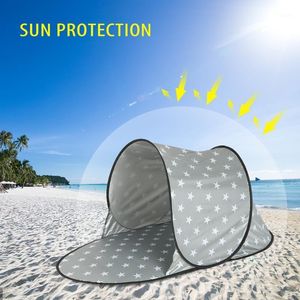 Automatyczny odkryty namiot kempingowy Wodoodporna Anti UV Namiot plaży Ultralight Up Summer Sea Sun Shelters Markizy Sunshade1
