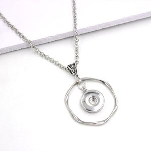 Pendant Necklaces 10PCS Interchangeable 18mm Snap Jewelry Liobonar Buttons Charms Necklace For Women1