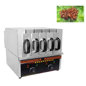 Máquina de churrasco controlada de temperatura de aço inoxidável para frango assado Asa de carne de altura livre de fumo Proteção ambiental elétrica churrasqueira