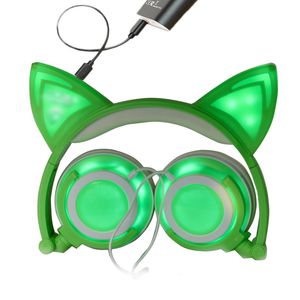 Cuffie asteo a10 dirette in fabbrica nuovo regalo creativo personale orecchio di gatto ricarica auricolare musica bagliore multicolore opzionale