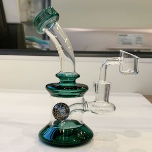 Hookahs Small bong special shining ball designed dab rigs high quality glass water pipe with bowl small bubbler