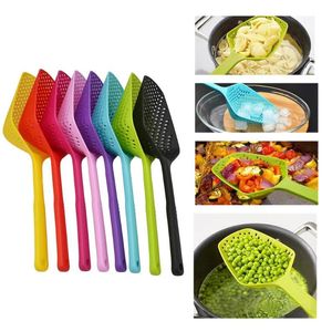Plastic Drain Spatula Household Kitchen Tool No Stick Colanders Shovel Strainers Veggies Water Leaking Cooking Tools Supplies
