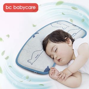 BC Babycare Buz Ipek Bebek Yastık Yaz Hayvan Ayarlanabilir Antibakteriyel Anti-Mite Yenidoğan Yürüyor Soğutma Uyku Yastık Mat LJ201014