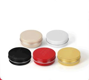 30ml/60ml Aluminum Round Lip Packing Bottles Balm Tin Storage Jar Containers with Screw Cap for Cosmetic, Candles or Tea