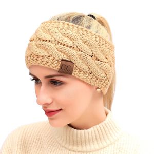 2022 manufacturers wholesale 22 color design hair clip headband knit crochet twist headbands winter adult warm ears stretch hair accessories Christmas ski