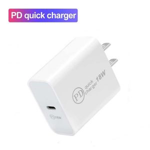 USB C Wall Charger 18W Power Delivery PD Quick Charge Adapter Fast Charging for XiaoMi Huawei Samsung Smart Phone