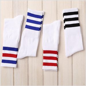 Großhandel - Neue Männer/Frauen 3 Drei Streifen Baumwolle Socken Retro Old School Hiphop Skate Lange Kurze Meias harajuku weiß schwarz winter cool1