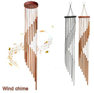 18 Трубы Ветер Chimes Metal Watter Bells Nordic Classic Handmade Ornament Садовый Патио Открытый Стена Висит Домашний Декор 90x12см