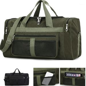 Duffel Bags Men's Outdoor Waterproof Sports Gym Bag Leisure Yoga Fitness Axel Stor kapacitet Nylon Portable Travel1