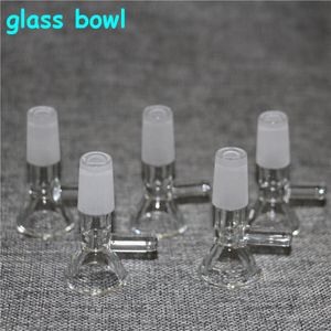 Wasserpfeifen Dicke Pyrex-Glasschale mit 14 mm 18 mm männlichen Kräutertabak-Bongschalen für Wasserpfeifen Bongs Glasnektar