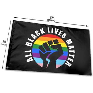 Black Lives Matter Flagge 3x5ft 150x90cm 100D Polyester Outdoor oder Indoor Club Digitaldruck Banner und Flaggen Großhandel