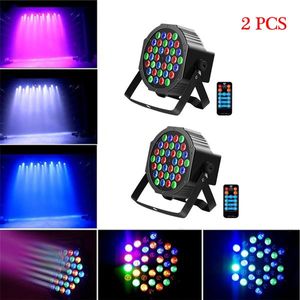 36W 36-LED RGB Fernbedienung Auto Sound Par Lichtsteuerung DMX512 Hohe Helligkeit Mini DJ Bar Party Bühne Lampe weiß