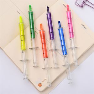 36 pcc / lot سرينغ تمييز القلم ضئيلة اللون نقطة ماركر بطانة أقلام القرطاسية مكتب الملحقات اللوازم المدرسية A6527 201202