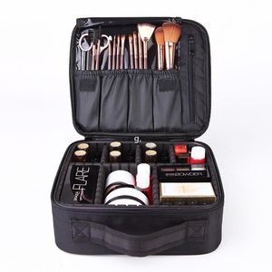 Professional Portable Makeup Bag Travel Waterproof Cosmetic Organizer with Adjustable Dividers seaway RRA11442