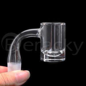 Free DHL!!! High Brid Beveled Edge Smoking Quartz Banger Built-In Round Bottom 25mmOD 10/14/18mm Nails For Bongs Dab Rigs Pipes