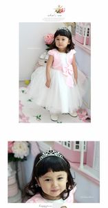 Baby Crystal Tiara Hair Bows Bows Baby Девушки Головные уборы Партии Аксессуары Дети Девушки Головной убор Детские Бримальные Принцессы Выпускная Корона