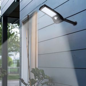 1 SZTUK 36 Diody LED Ściany Słoneczne Ściany PIR Lampa czujnika ruchu z słupem montażowym