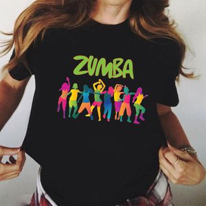 夏のファッショングラフィック半袖トップスフィットネスブラックTシャツ女性ダンス恋人スポーツ体操Tシャツの女性