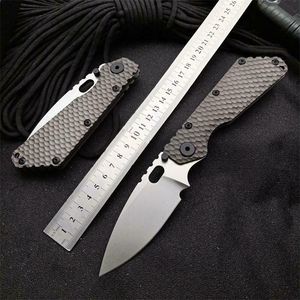 9 '' Yeni CNC Taş Yıkama D2 Blade Tam Titanyum Kolu Taktik Bıçak Kamp Avcılık Survival Bıçaklar Katlanır Pocket Bıçak DF186B