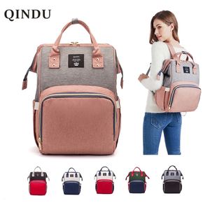 Saco de fralda Mochila Multifuncional Viagem Back Pack Maternidade Bebê Fralda Mudando Sacos Grande Capacidade Impermeável e Elegante LJ200827