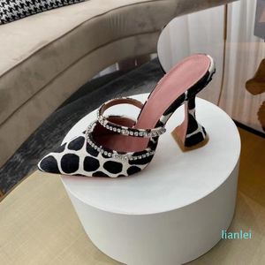 2022 new Fashion leisure Bing Slipper Women Summer Pumps Shoes High Crystal Straps Tacchi a spillo