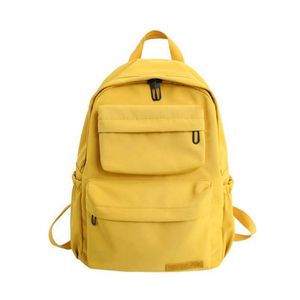 Color Girl Backpack Waterproof Solid Nylon Multi Pocket Travel Backpacks Large Capacity School Bag For Teenage knapsack 202211