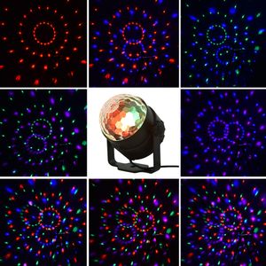 15 cores LED Cristal Pequeno Magic Ball Light Mini Stage Light, pode ser usado para casamentos, festas de aniversário, Natal, bares, karaokê, bares