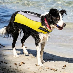 Giubbotto di salvataggio per cani Gilet Gonfiabile di sicurezza Abbigliamento da nuoto Preserver Riflettente Costumi da bagno per animali domestici Imbracatura per cani di taglia piccola e media 201114