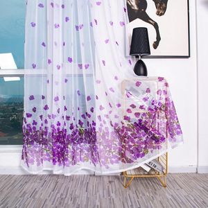 Cortina cortina Janela pura Voile Smooth Tulle Valança Lenço para o quarto Sala de estar1