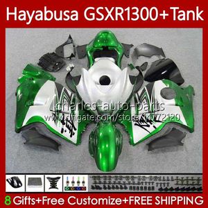 Кузов для Suzuki Hayabusa GSXR 1300 CC GSX-R1300 Silver Green GSXR-1300 96-07 74NO.66 1300CC GSXR1300 96 97 98 99 00 01 GSX R1300 2002 2003 2004 2005 2005