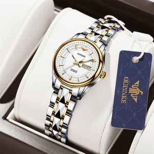 Pełne automatyczne kobiety oglądać Unikalne oryginalne Wodoodporne Luksusowe wielofunkcyjne Zegarki Damskie Moda Casual Mechaniczny Wristwatch B1205