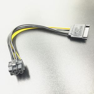 Wholesale pci video card resale online - 15Pin SATA Power to pin Female PCIe PCI e PCI Express Adapter Cable CM for Video Card