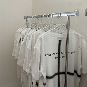 Homens camisetas PAF4. 0 Básico Preto e Branco Manga Curta Exposição Limitada Carta Back Minority Imprimir Unisex T-shirt