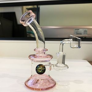 Head Trio Mini Recycler Rig - 6.7  Heady Glass Bong with Small Bubbler and Dab Rig for Oil Concentrates
