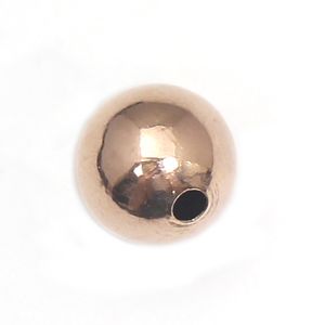 Beadsnice 14 Karat Roségold gefüllt, 100 Stück, 2–4 mm, modische runde Metallperlen, Schmuckzubehörteile
