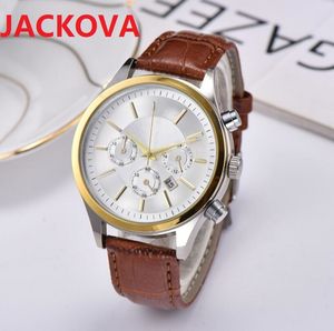 Top Quality Fashion Casual Orologio al quarzo in grande quadrante uomo orologio da polso di lusso maschio classico cuoio orologio da tavolo in pelle regalo regalo regalo di Natale