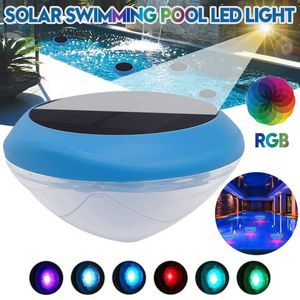 Unterwasserlichter Solar-LED-Licht Schwimmbad Wasserdicht Teig Power Multi Farbwechsel Wasser Drift Lampe Schwimmende Sicherheit Dropship