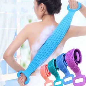 Hem Magic Silikon Bath Borstar Handdukar Rubbing Back Lera Peeling Body Massage Dusch Utökad Skrubber Hud