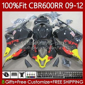 Honda CBR 600 CBR600 RR CC F5 2009 2011 2012 69NO.102 CBR 600F5 600RR 600CC 2009-2012 CBR600RR 09 10 11 12注入型ボディワークイエローレッド