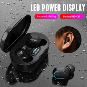 E7S Mini TWS bezprzewodowe słuchawki słuchawki HiFi dźwięk Bluetooth 5.0 Z Dual Mic LED Digital Słuchawcze Auto Parowanie A7S Aktualizacja Kolory