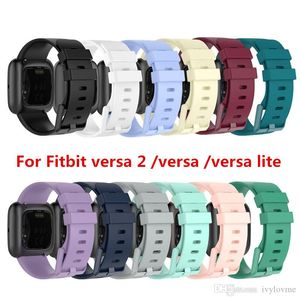 Siliconen bandband voor Fitbit versa horloge Vervanging Accessoires Armband Polsband voor Fitbit Versa Lite Watchband Bands