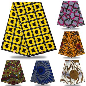 Top Mode Afrikaanse Ankara Wax Fabrics Real Printing Wax in katoen Design yards partij Beste kwaliteit voor vrouwen FR595 T200529