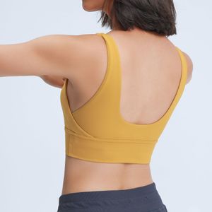 Reggiseno da yoga a forma di U con antiurto da corsa e fitness Canotte sportive Abbigliamento da palestra Intimo da donna Allenamento Moda Canotte casual per ragazza