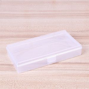 Kleine Box Flip Rechteck Organizer Transparent verbundener weißer Frau Mann Plastiklagerbehälter Lieferungen Haushalt 0 56qh K2