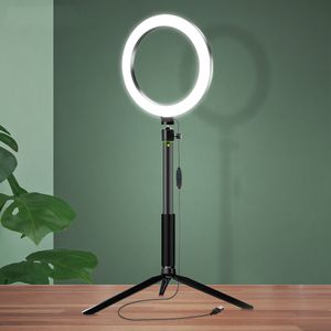 20cm LED Makeup Lamp Ringlight for Beauty of Selfie Video on YouTube Tiktok Ring Light for Photographic Lighting of Photo Studio