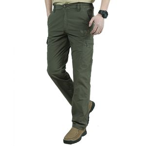 Calças de carga de estilo militar dos homens homens verão impermeável respirável calças masculinas corredores bolsos do exército casual calças plus tamanho 4xl 201118
