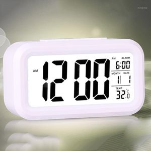 Electric Desktop Clock Electronic Alarm Digital Big LED Screen Clock Data Time Calendar Desk Watch1